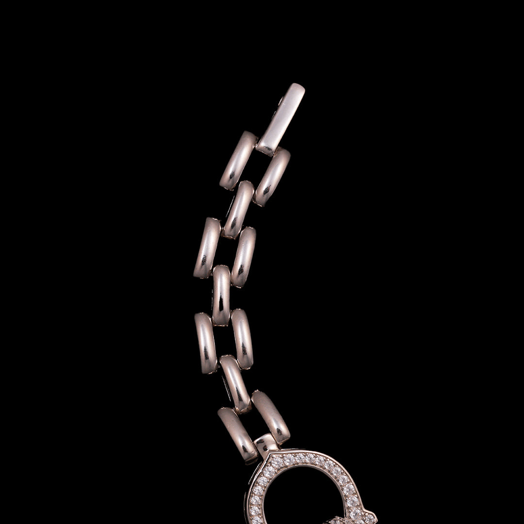WHITE STONE PUMA BRACELET
