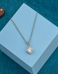 CUSHION HALO PENDANT CHAIN