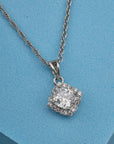 CUSHION HALO PENDANT CHAIN