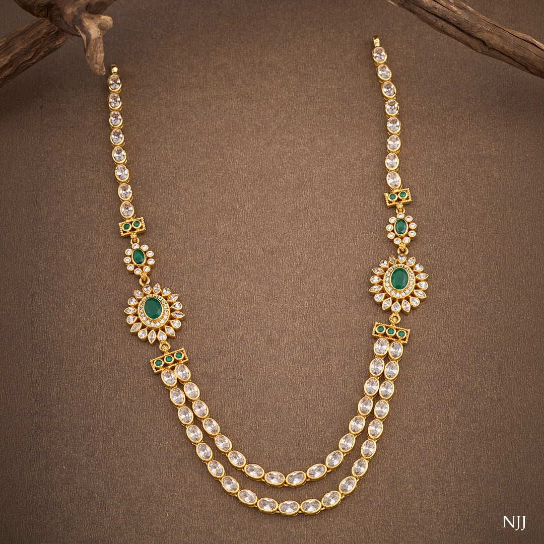 EMERALD SUNBURST NECKLACE