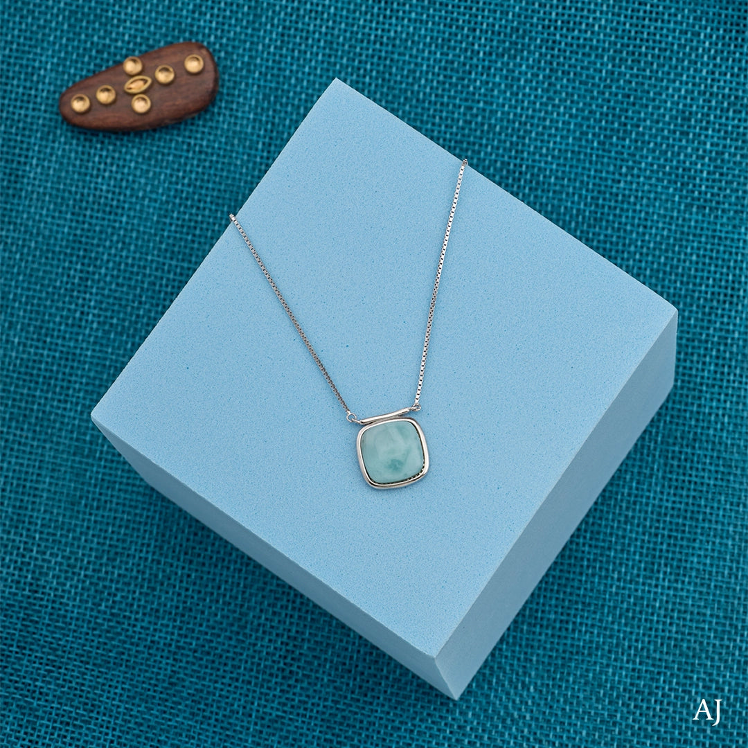 OCEAN GLOW SILVER PENDANT