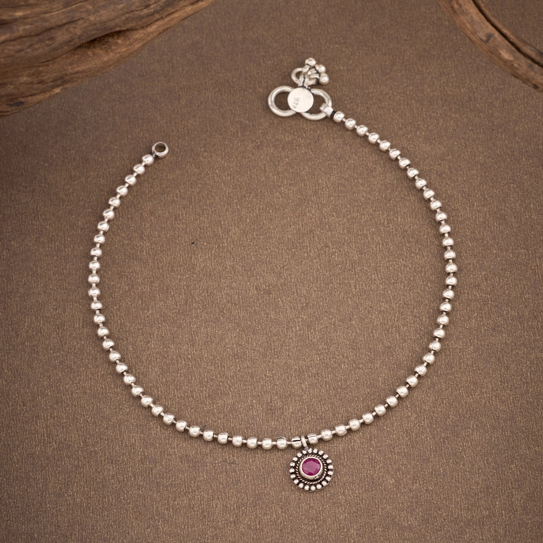 RUBY GLOW ANKLET