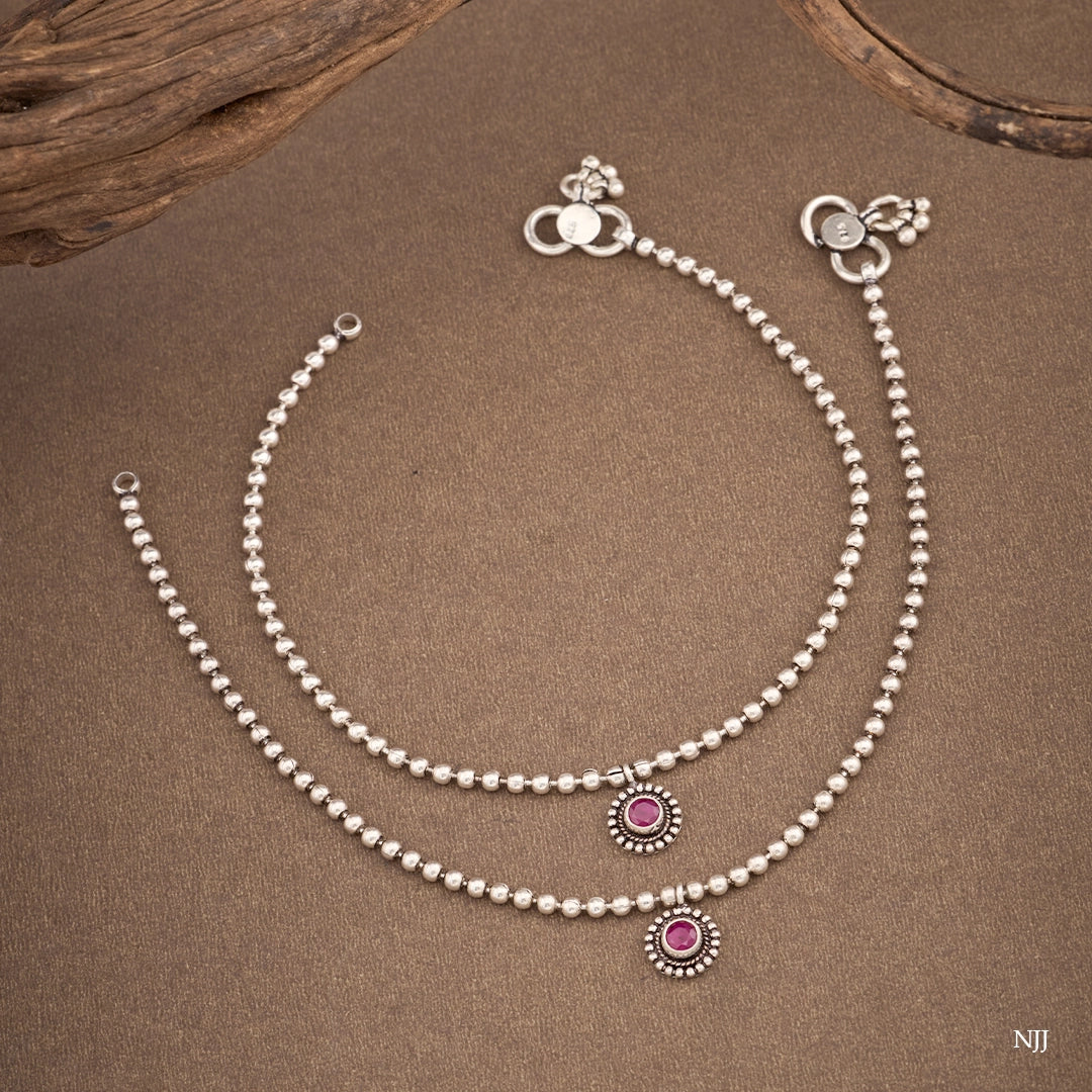 RUBY GLOW ANKLET