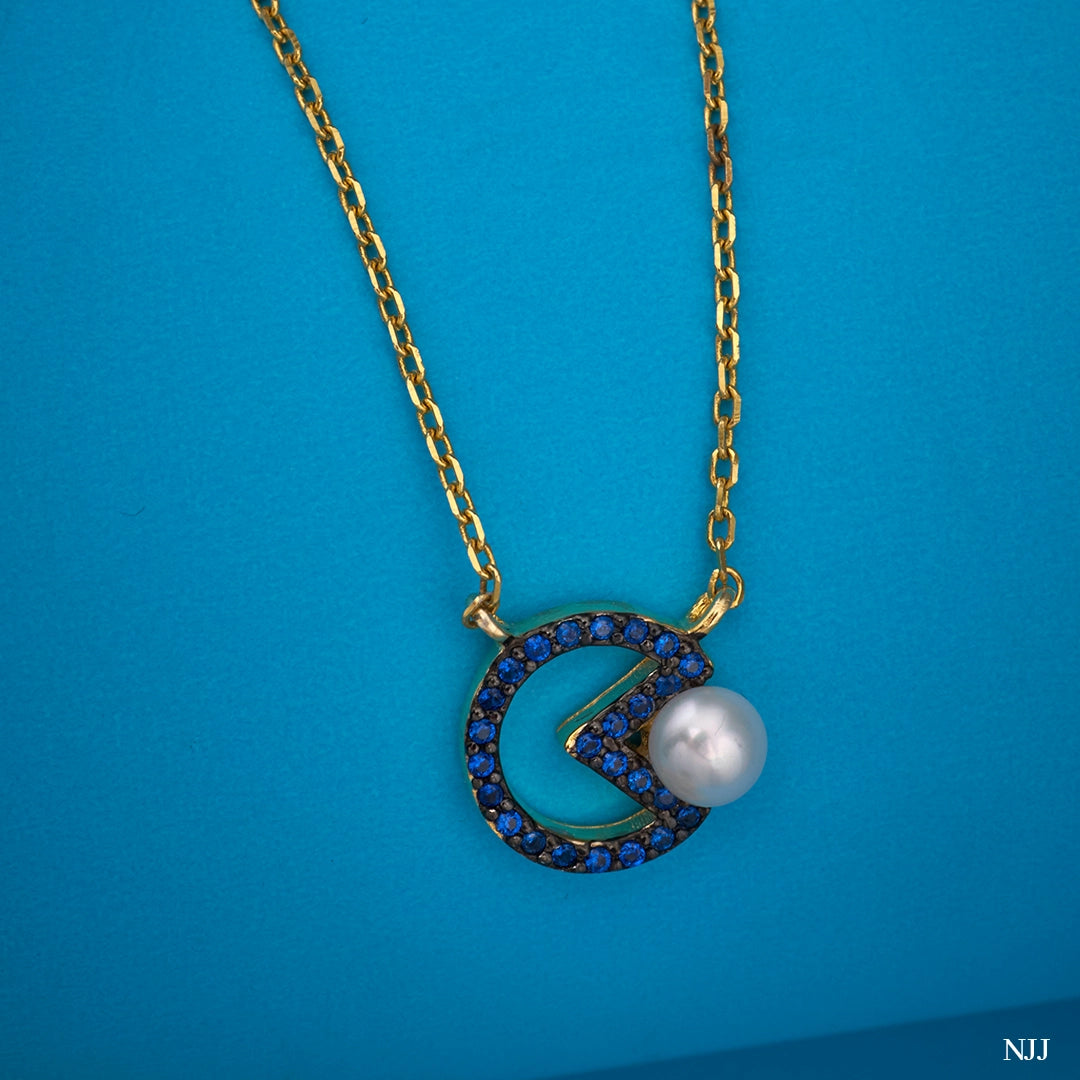 SAPPHIRE PEARL ORBIT CHAIN