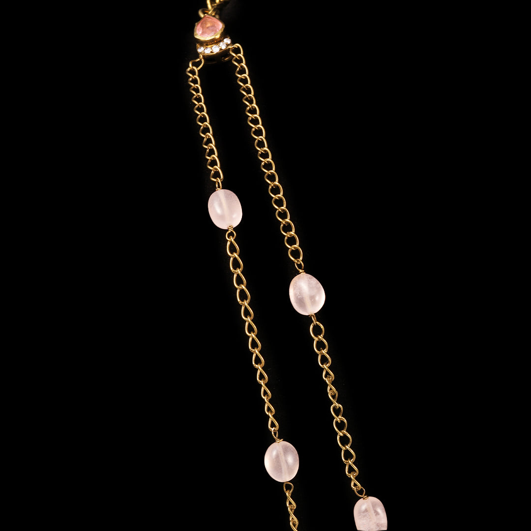 SILVER DOUBLE LAYER OFFICE WEAR NECKLACE