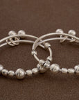 SILVER BEAD KIDS ANKLETS