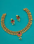 LEAF TEMPLE NECKLACE SET