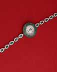 GREEN STONE TIMEPIECE