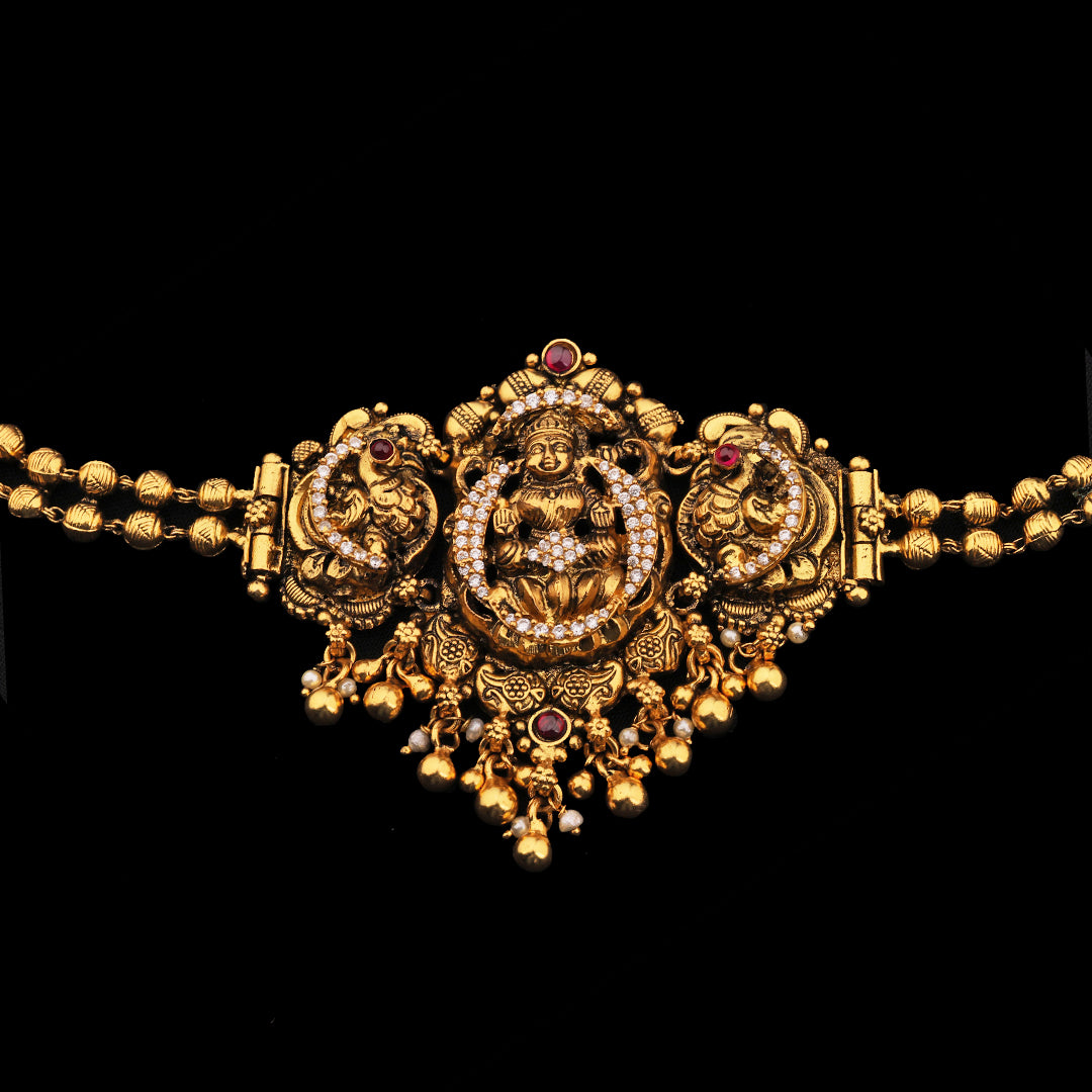 SILVER LAKSHMI BAJUBAND