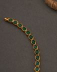GREEN AURA FLORAL NECKLACE