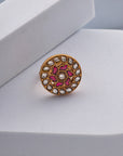 MEENAKARI KUNDAN RING