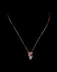 FLORAL BLUSH DROP NECKLACE SET