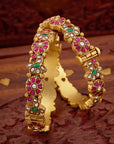 VINTAGE RUBY PETAL BANGLES