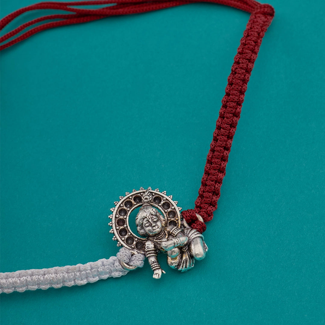 LADDU GOPAL SILVER RAKHI
