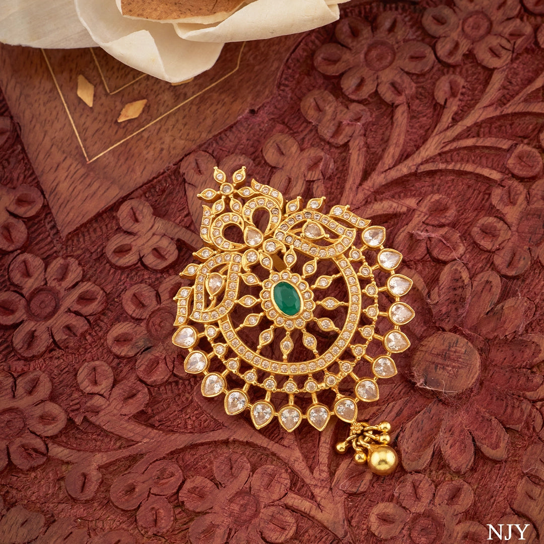 EMERALD SUNBURST PENDANT