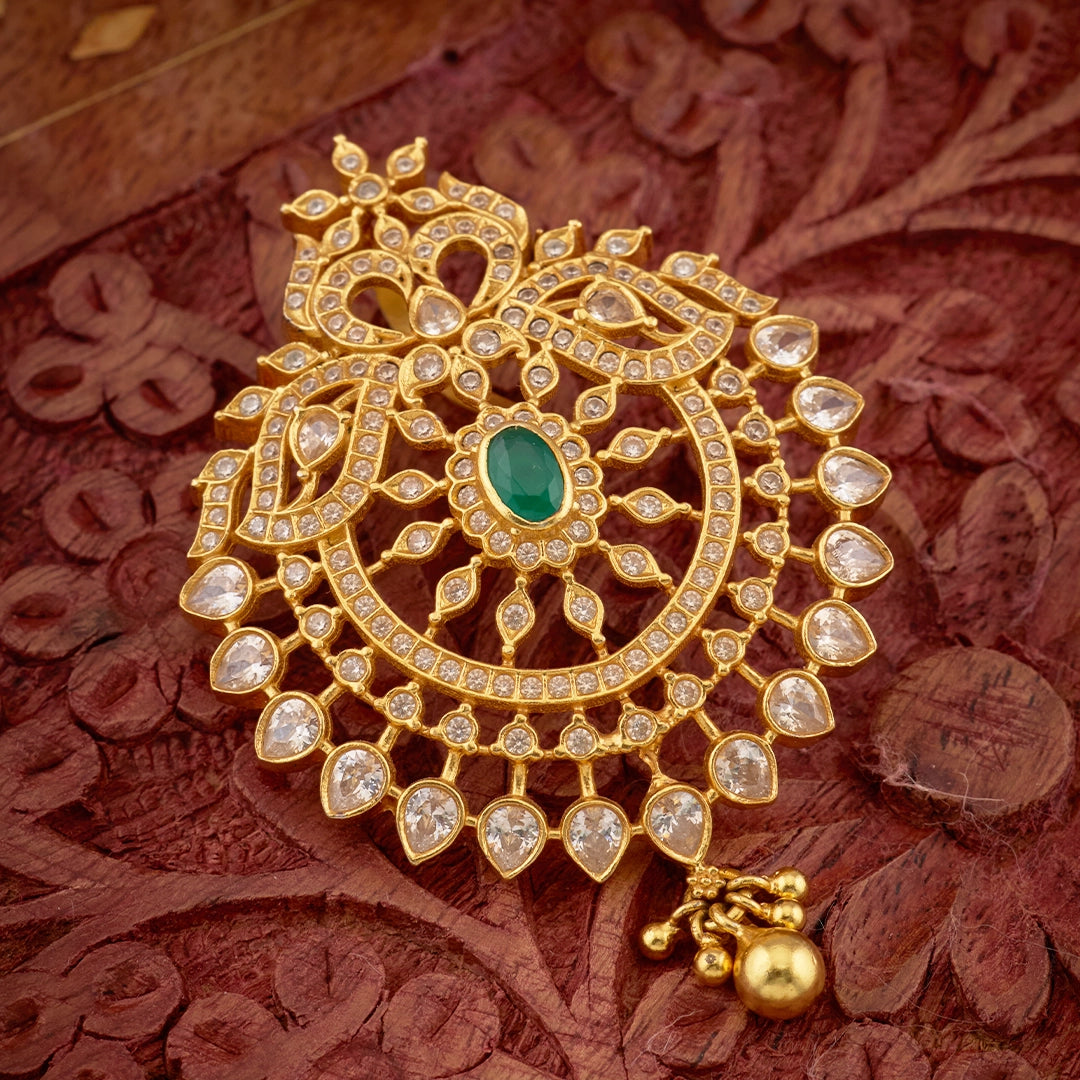 EMERALD SUNBURST PENDANT