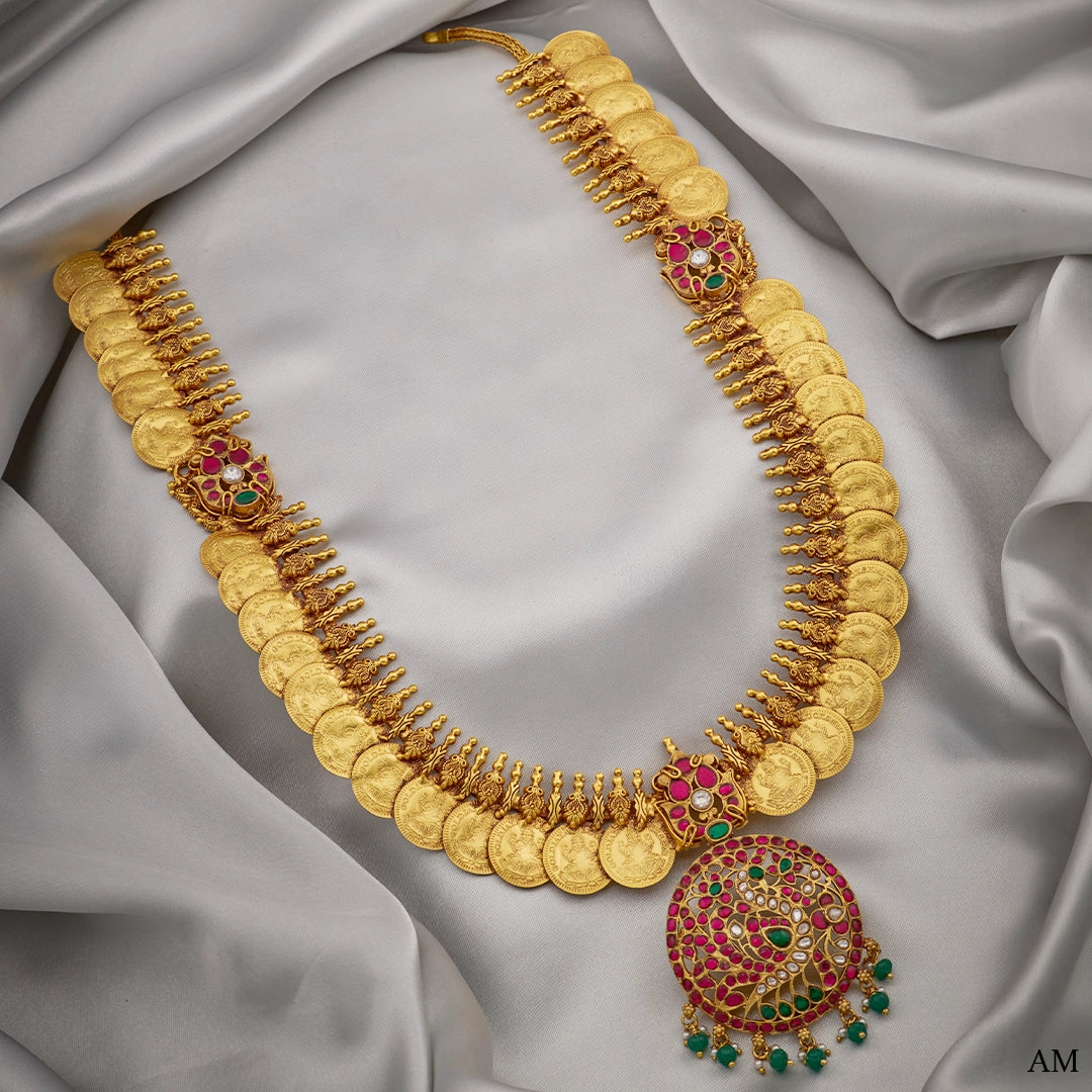 CLASSIC SOUTH INDIAN KASU NECKLACE