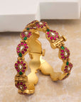 KUNDAN LEAF DESIGN BANGLES