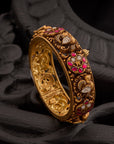 PEACOCK NAKSHI KUNDAN BANGLES
