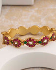 KUNDAN LEAF DESIGN BANGLES