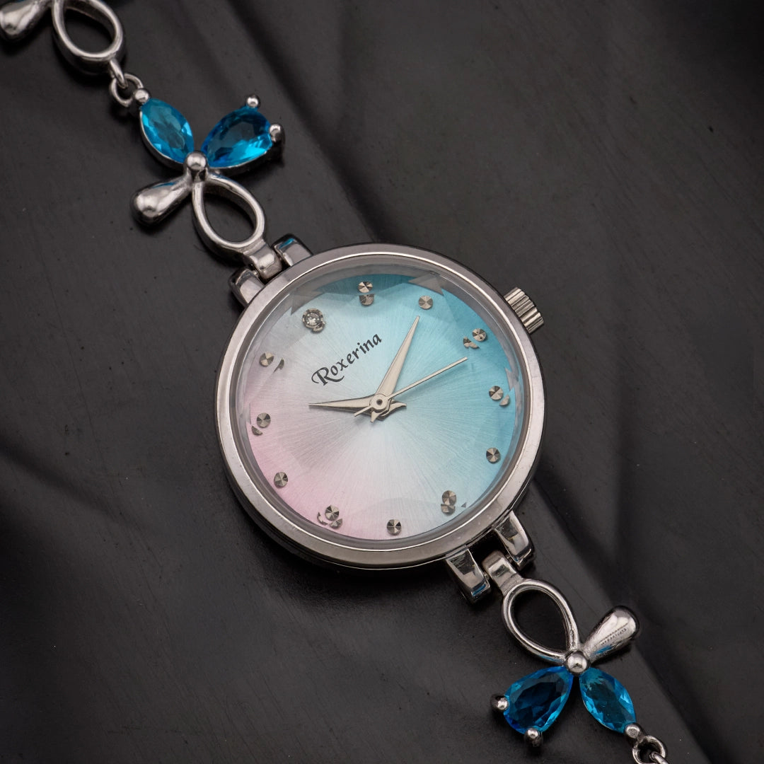BLUE FLUTTER TIMEPEICE