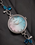 BLUE FLUTTER TIMEPEICE