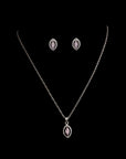 ROSE HALO NECKLACE SET