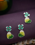 MINT BLOSSOM HEART PENDANT SET