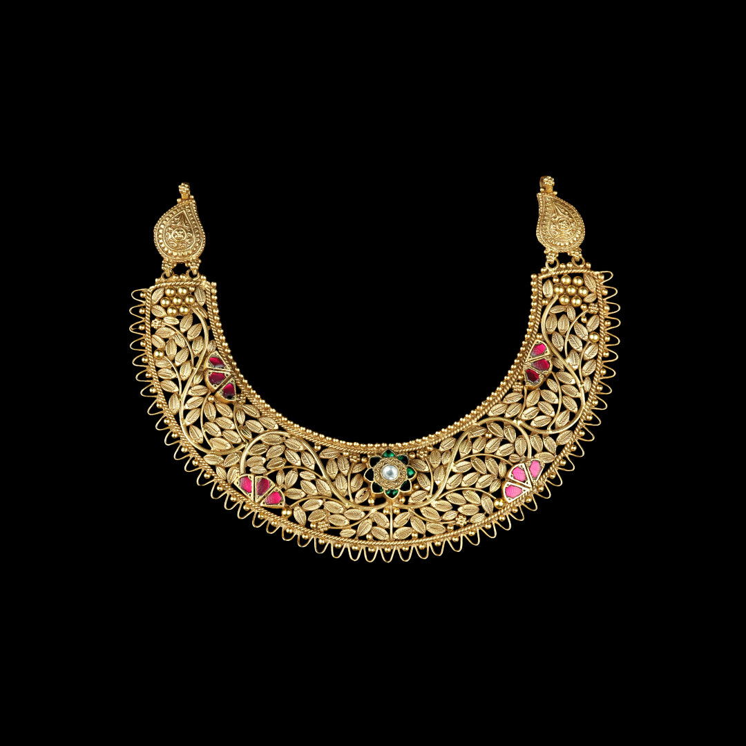 SILVER CHOKER WITH EARRING