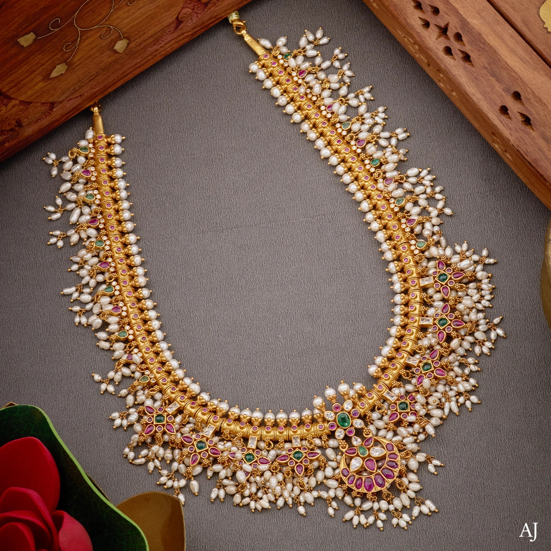 BRIDAL GUTAPUSALU NECKLACE SET