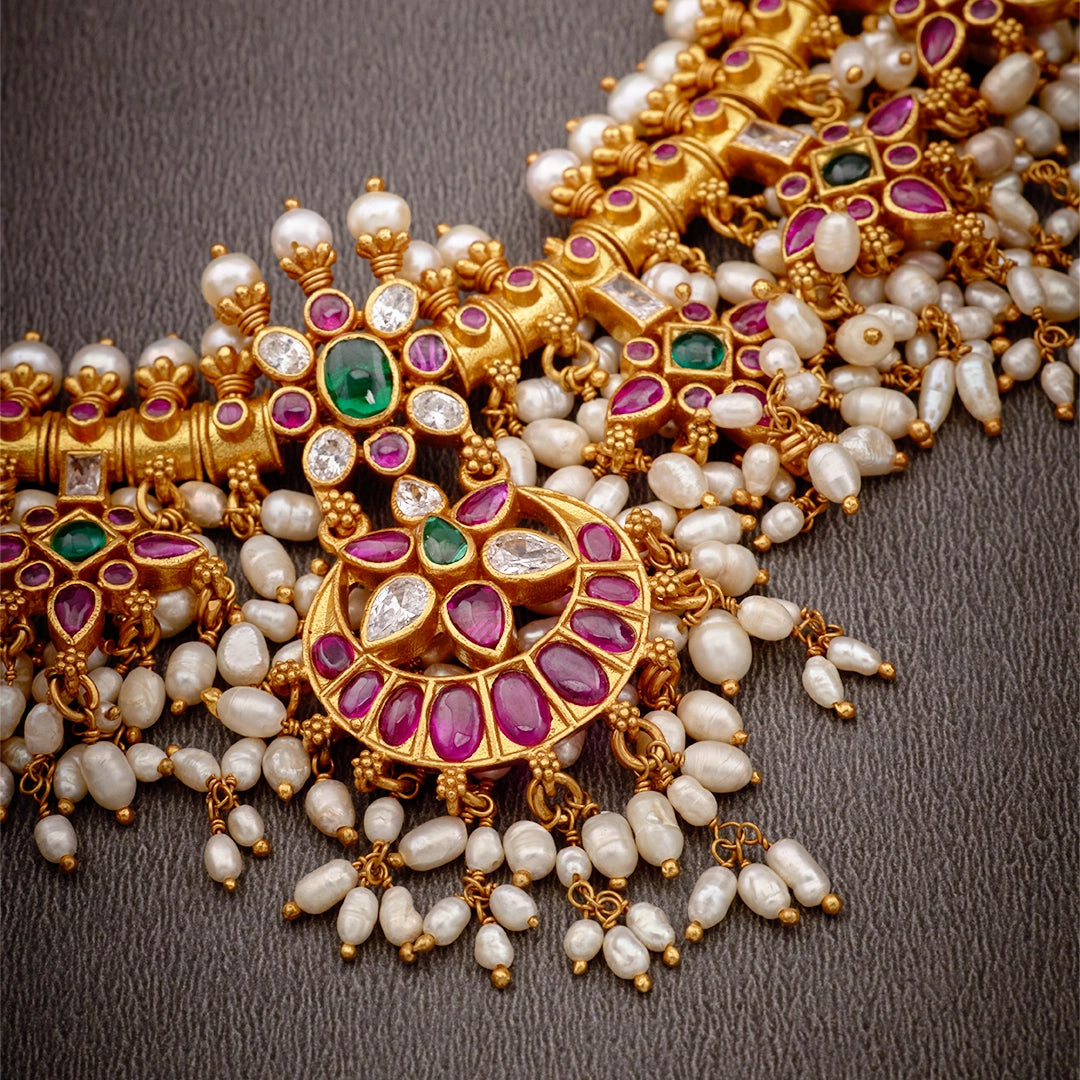 BRIDAL GUTAPUSALU NECKLACE SET