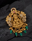 PEACOCK MOTIF LAKSHMI PENDANT