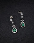 EMERALD GREEN CZ NECKLACE SET