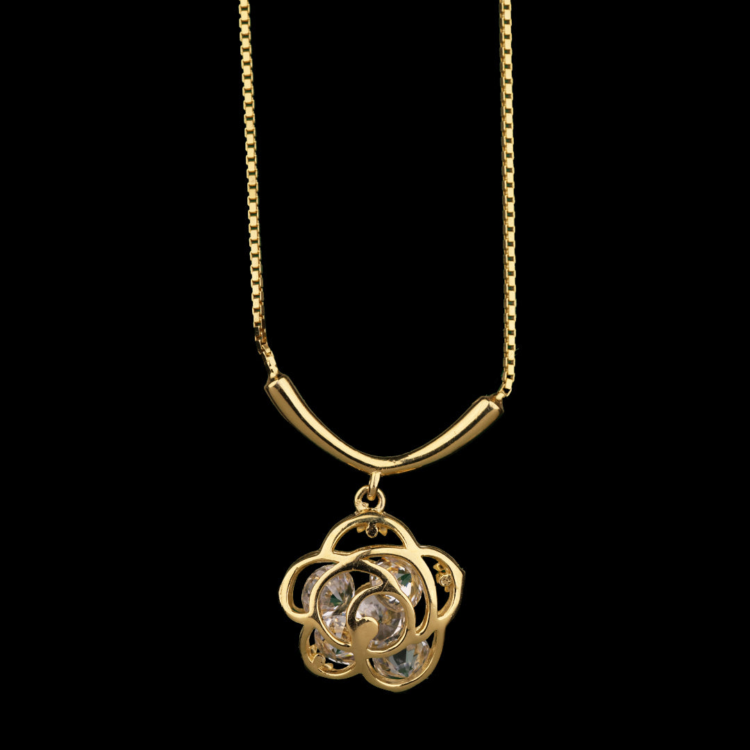 FLORAL PENDANT NECKLACE