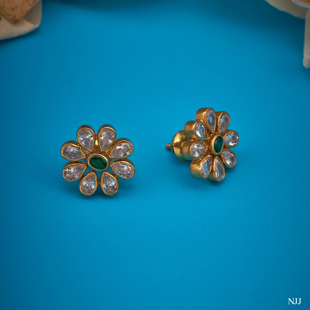ROYAL PETAL KUNDAN STUDS