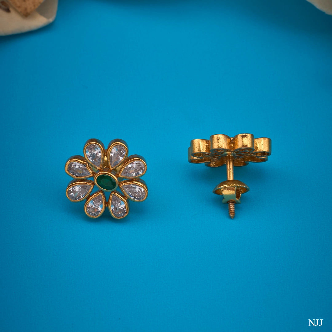 ROYAL PETAL KUNDAN STUDS