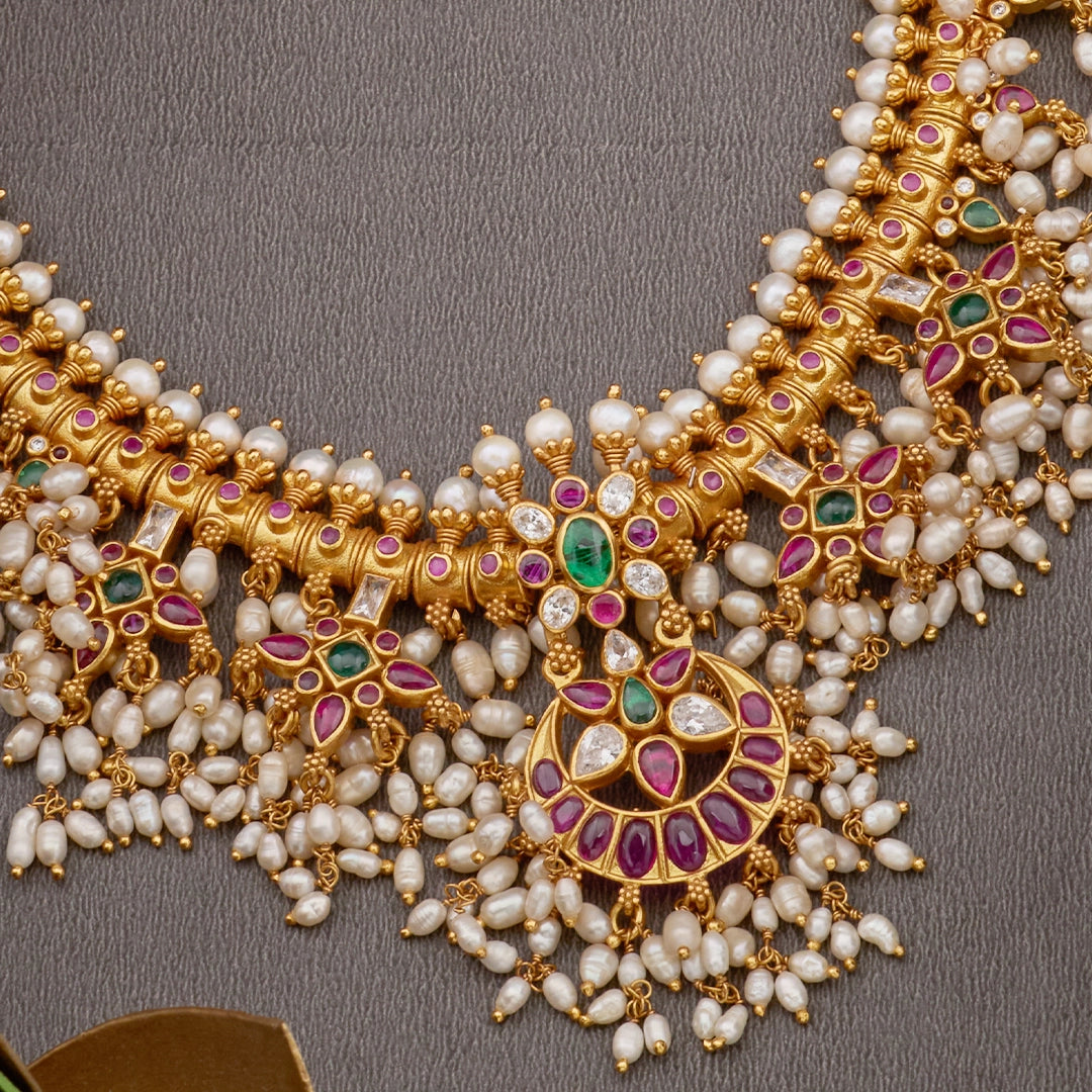RUBY GUTAPUSALU NECKLACE SET