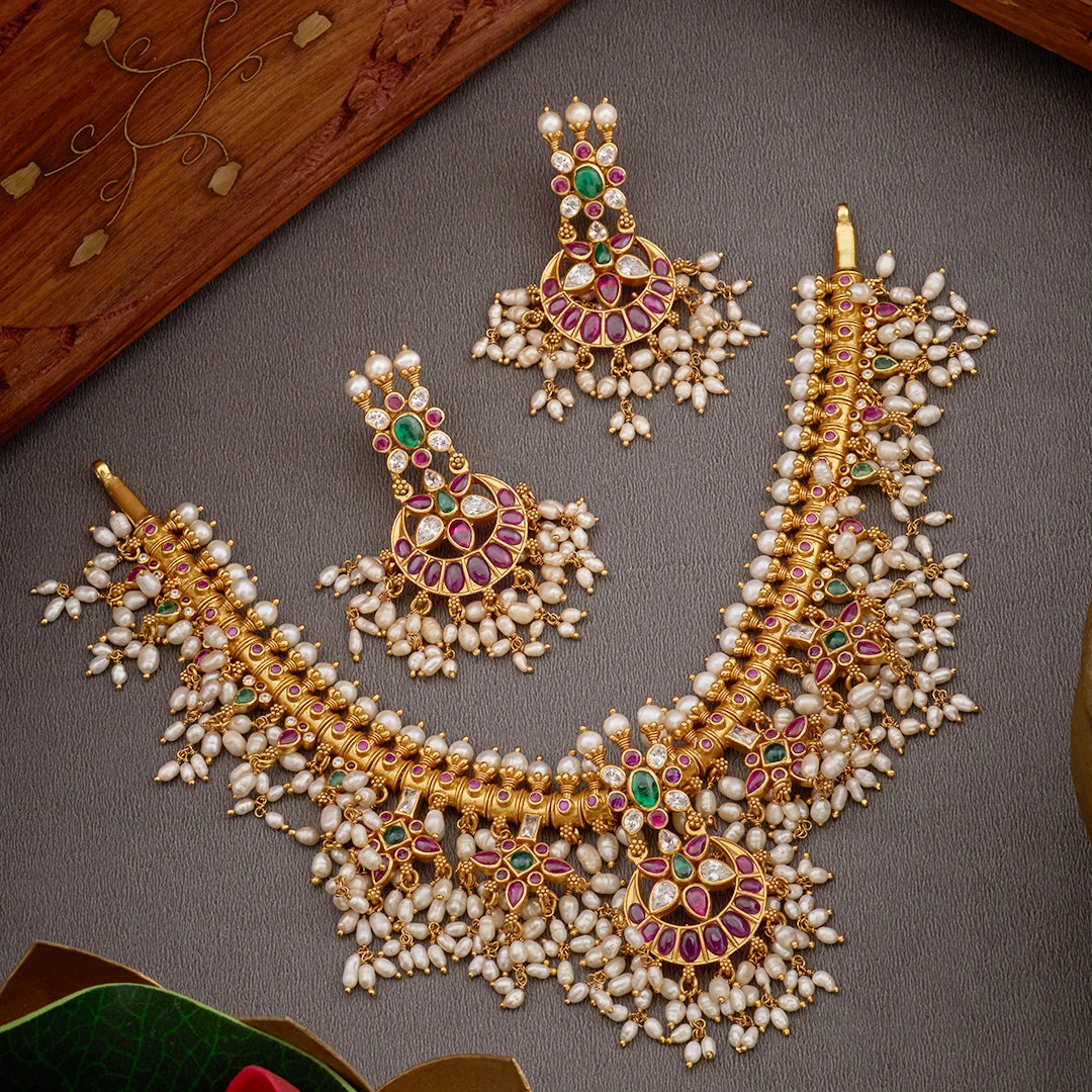 RUBY GUTAPUSALU NECKLACE SET