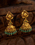 MAJESTIC EMERALD DROP JHUMKAS