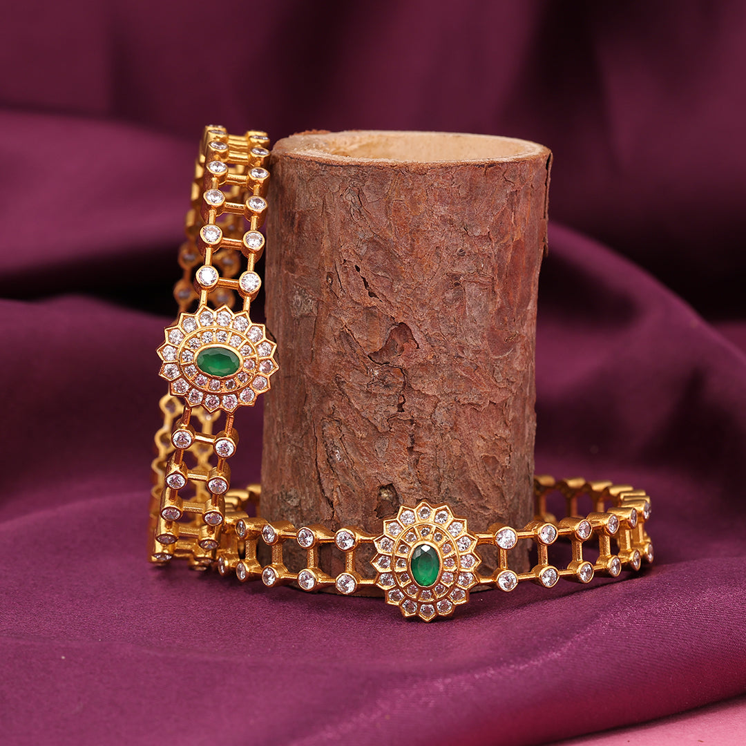 WHITE STONE BANGLES