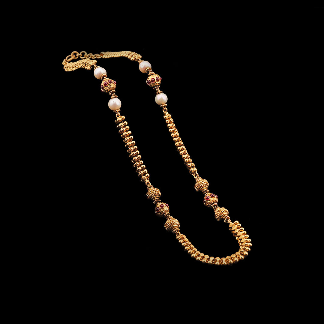 SILVER MOP NECKCHAIN