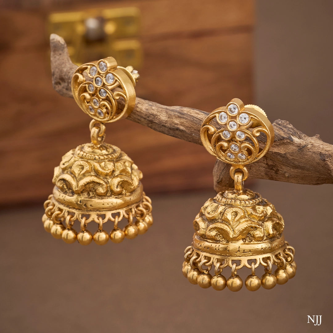 VINTAGE GOLDEN DOME JHUMKA