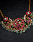 GREEN BEADS KUNDAN CHOKER