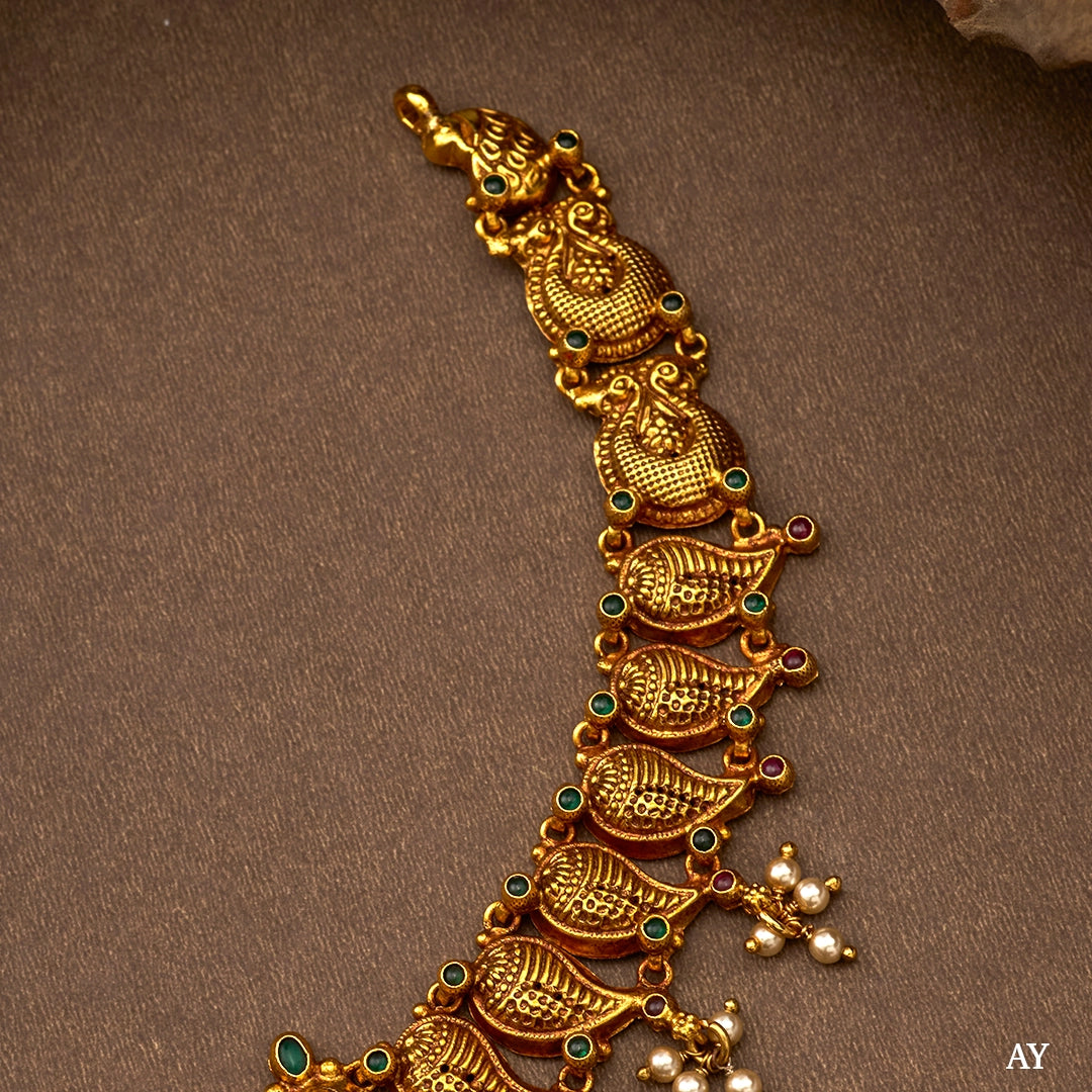 SHANKU LAKSHMI TEMPLE NECKLACE