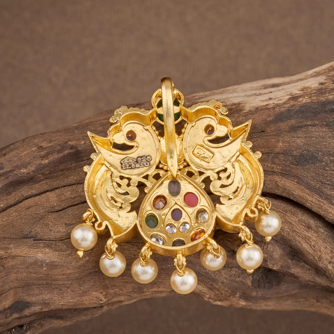 PEACOCK CREST PENDANT
