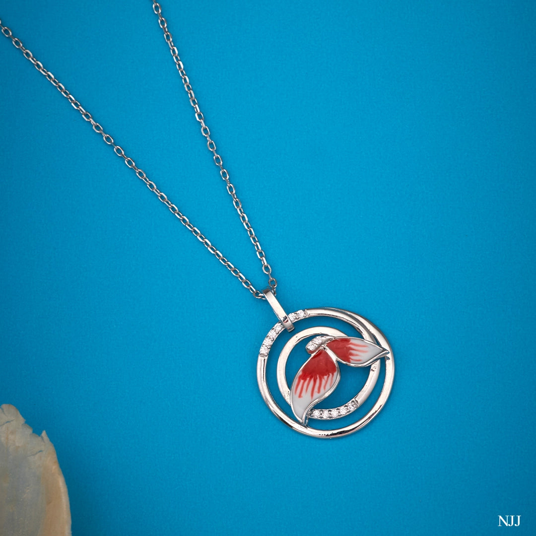 CRIMSON WINGS PENDANT CHAIN