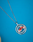 CRIMSON WINGS PENDANT CHAIN