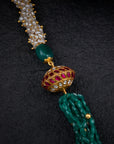 GREEN BEADED NECKLACE