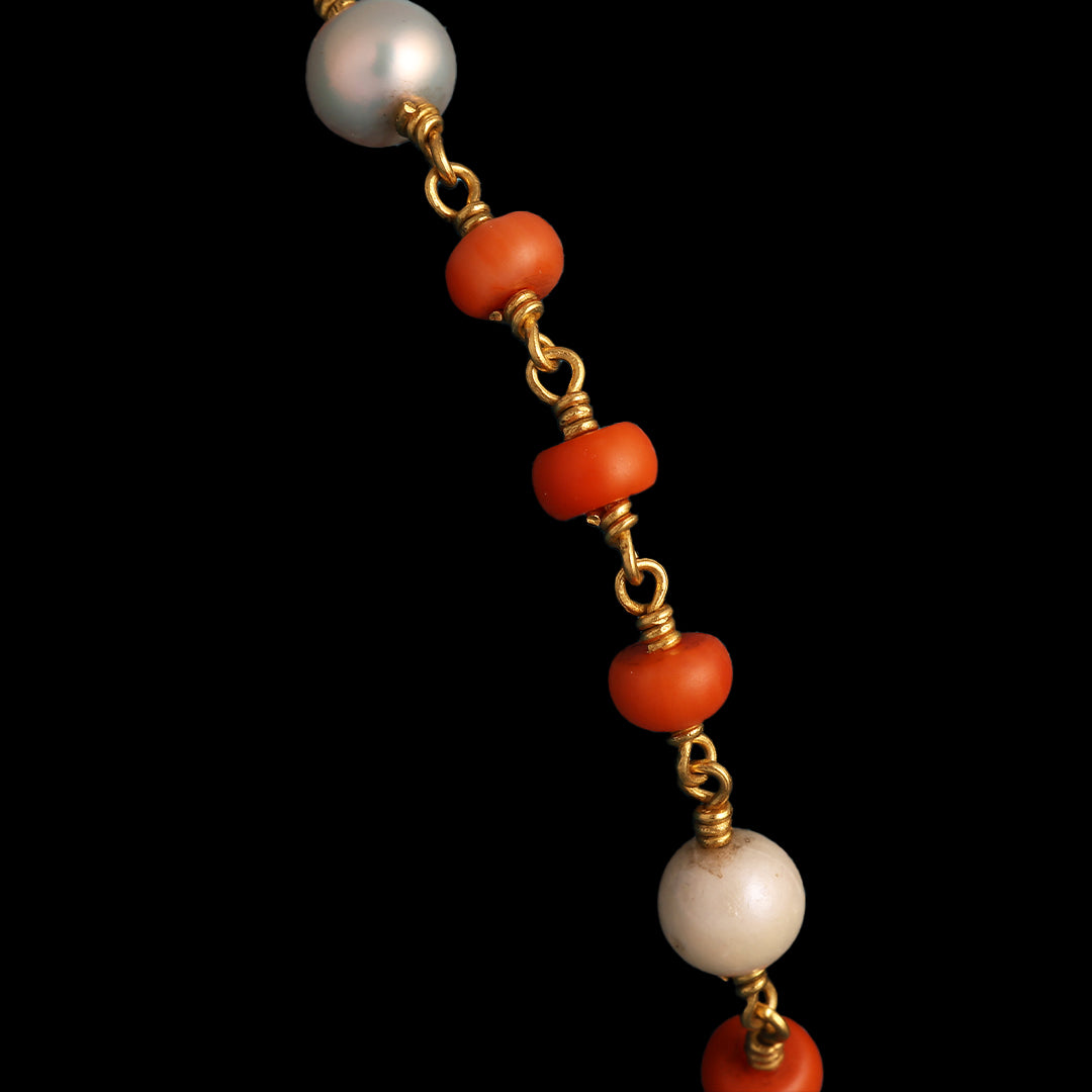 CORAL BEADS NECKLACE