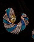 BLUE PETAL EARRINGS